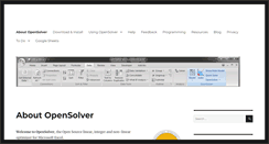 Desktop Screenshot of opensolver.org